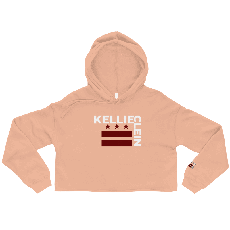 Kellie Clein- Embroidered Crop Hoodie