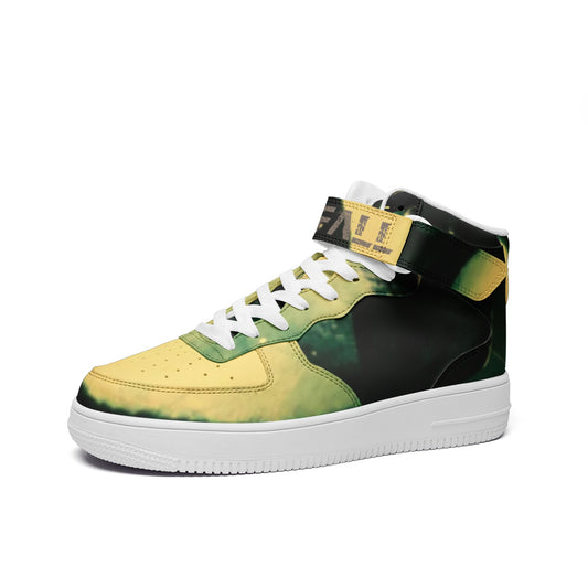 "Snowfall" Unisex high Top Leather Sneakers