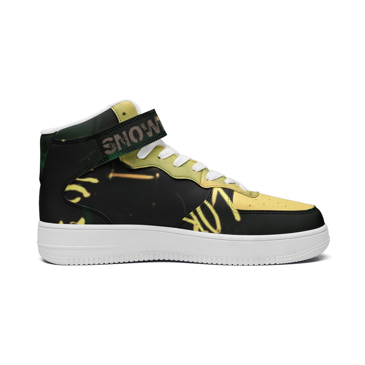 "Snowfall" Unisex high Top Leather Sneakers