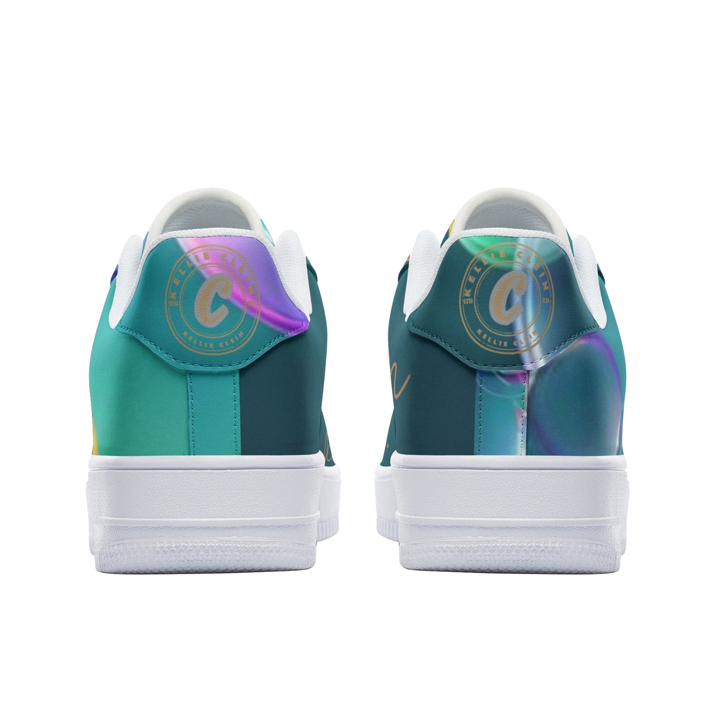 "Aqua City"-Unisex Low Top Leather Sneakers