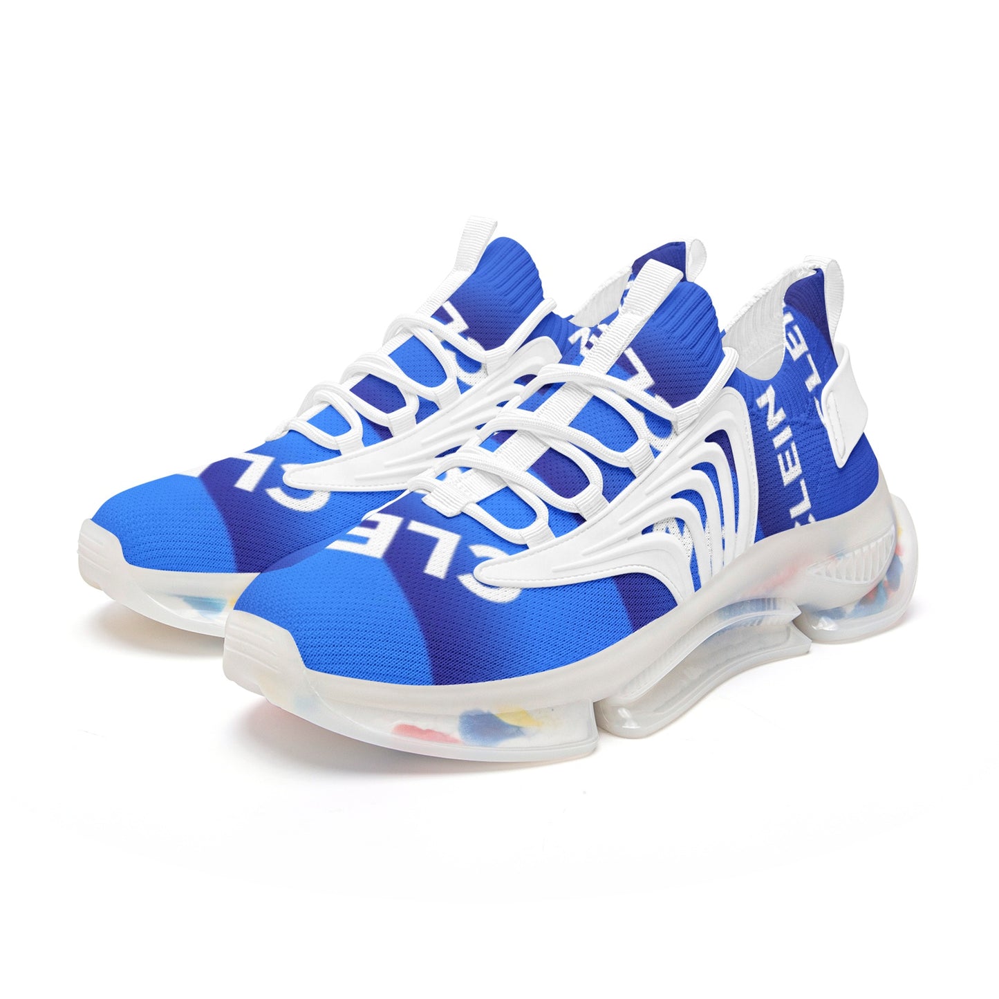 Kellie Clein Blue- Runners-Unisex Low Top Mesh Sneakers