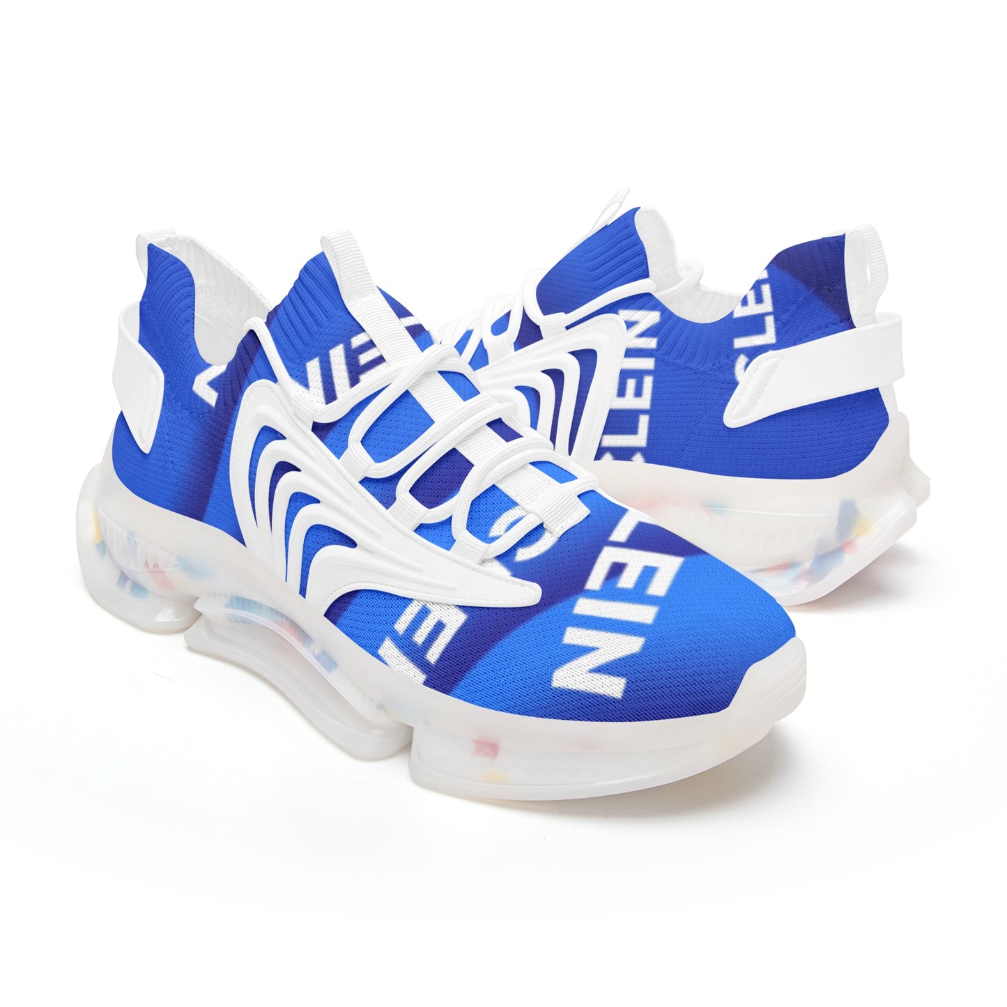 Kellie Clein Blue- Runners-Unisex Low Top Mesh Sneakers