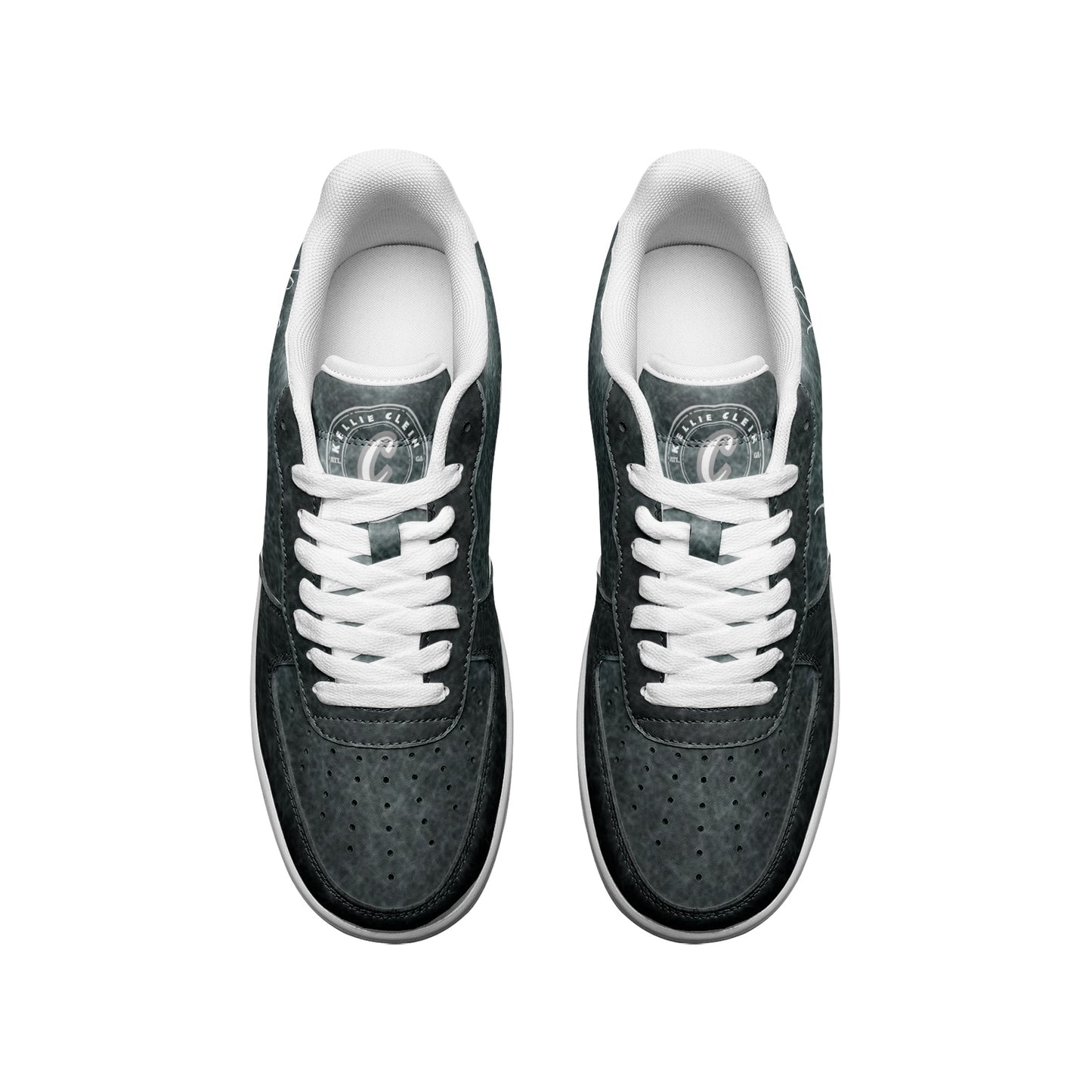 "Concrete Jungle" Unisex Low Top Leather Sneakers