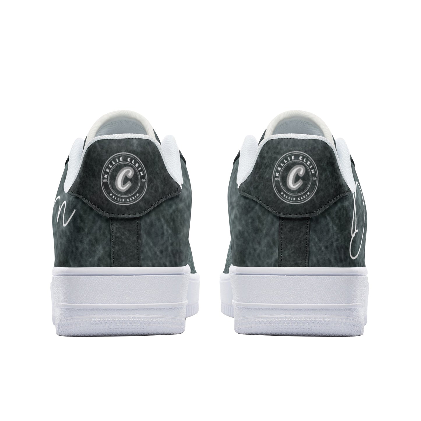 "Concrete Jungle" Unisex Low Top Leather Sneakers