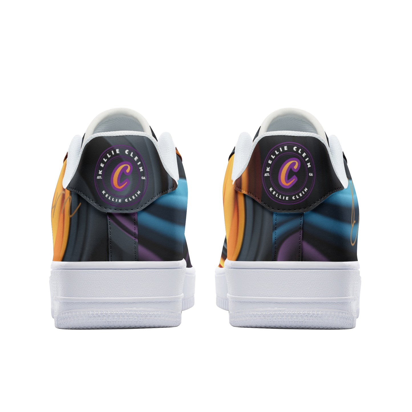 "Purple Haze" Unisex Low Top Leather Sneakers