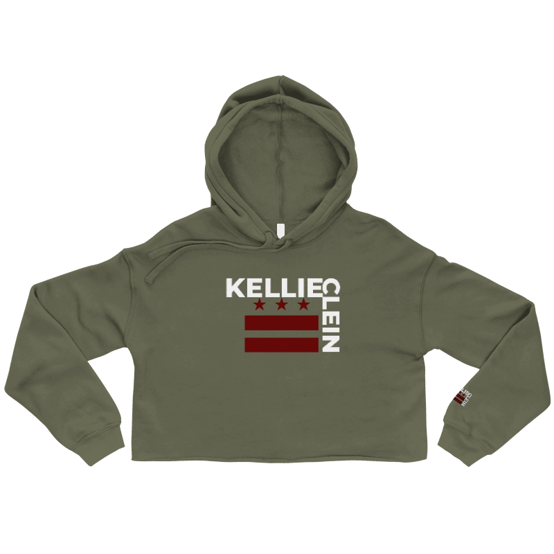 Kellie Clein- Embroidered Crop Hoodie