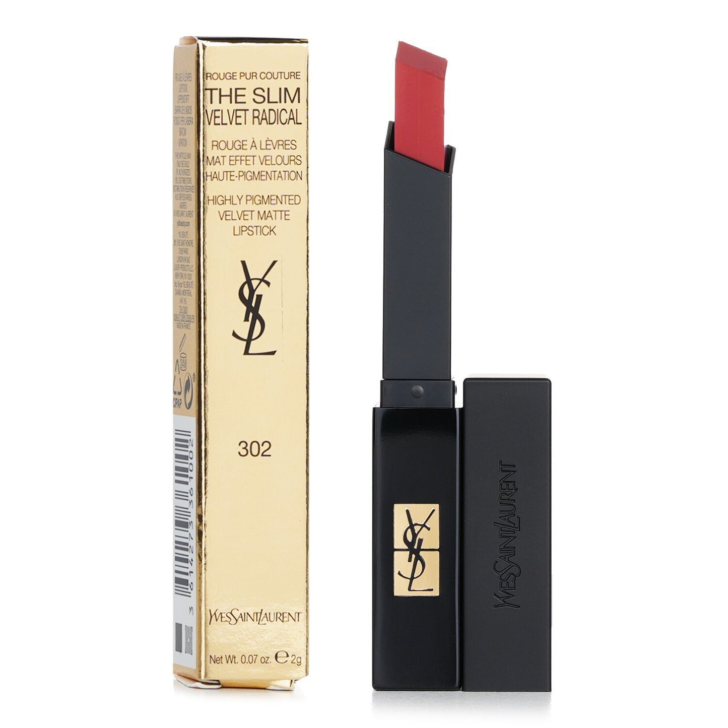 YVES SAINT LAURENT - Rouge Pur Couture The Slim Velvet Radical Matte Lipstick - # 302 Brown No Way Back LC686200 / 361002 2g/0.07oz