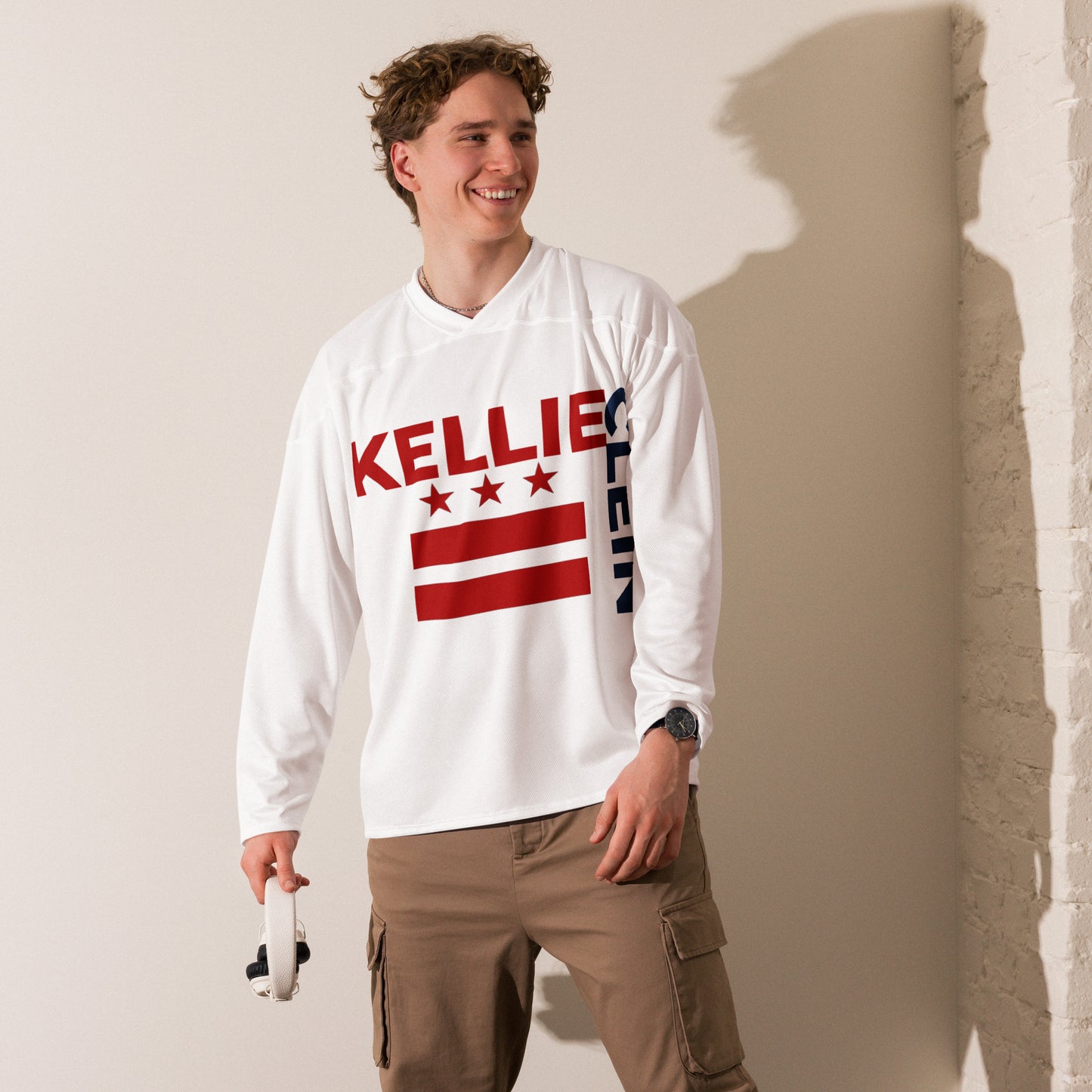 Kellie Clein-Recycled hockey fan jersey