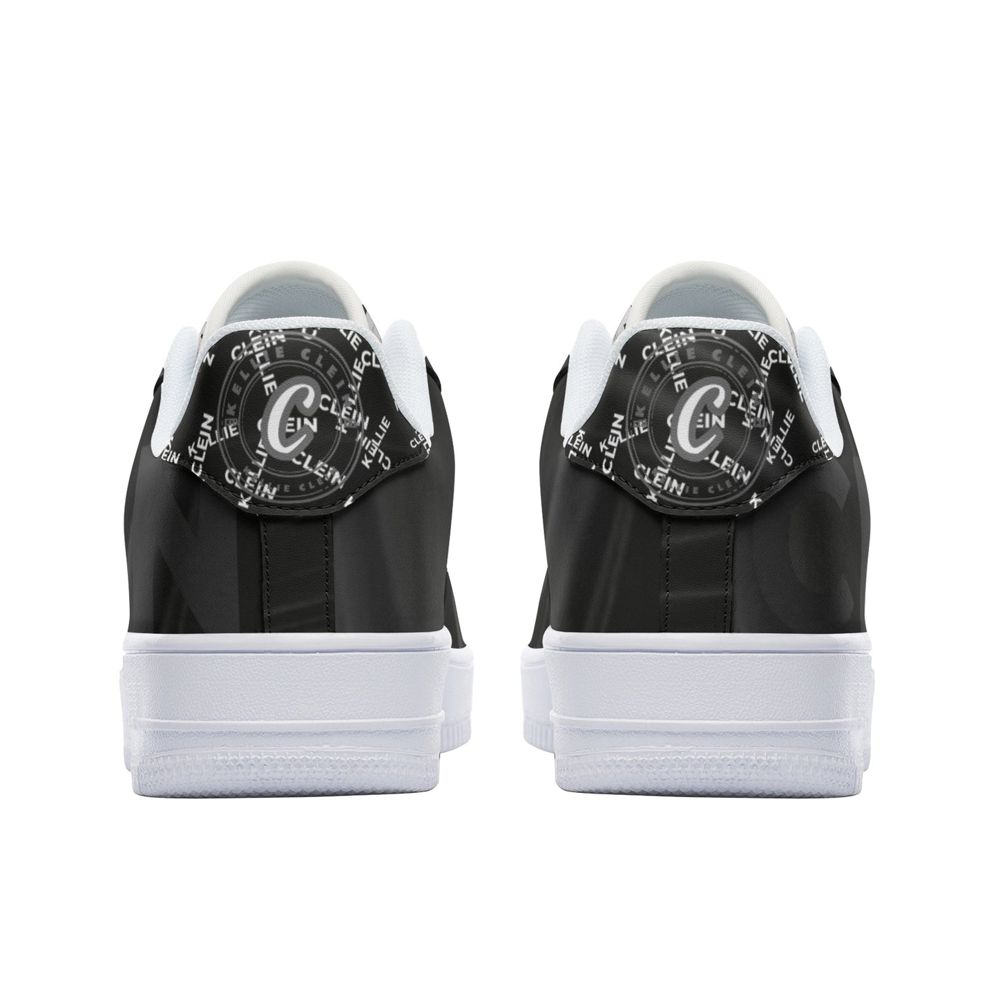 "Extra Extra"-Stealth Black- Unisex Low Top Leather Sneakers