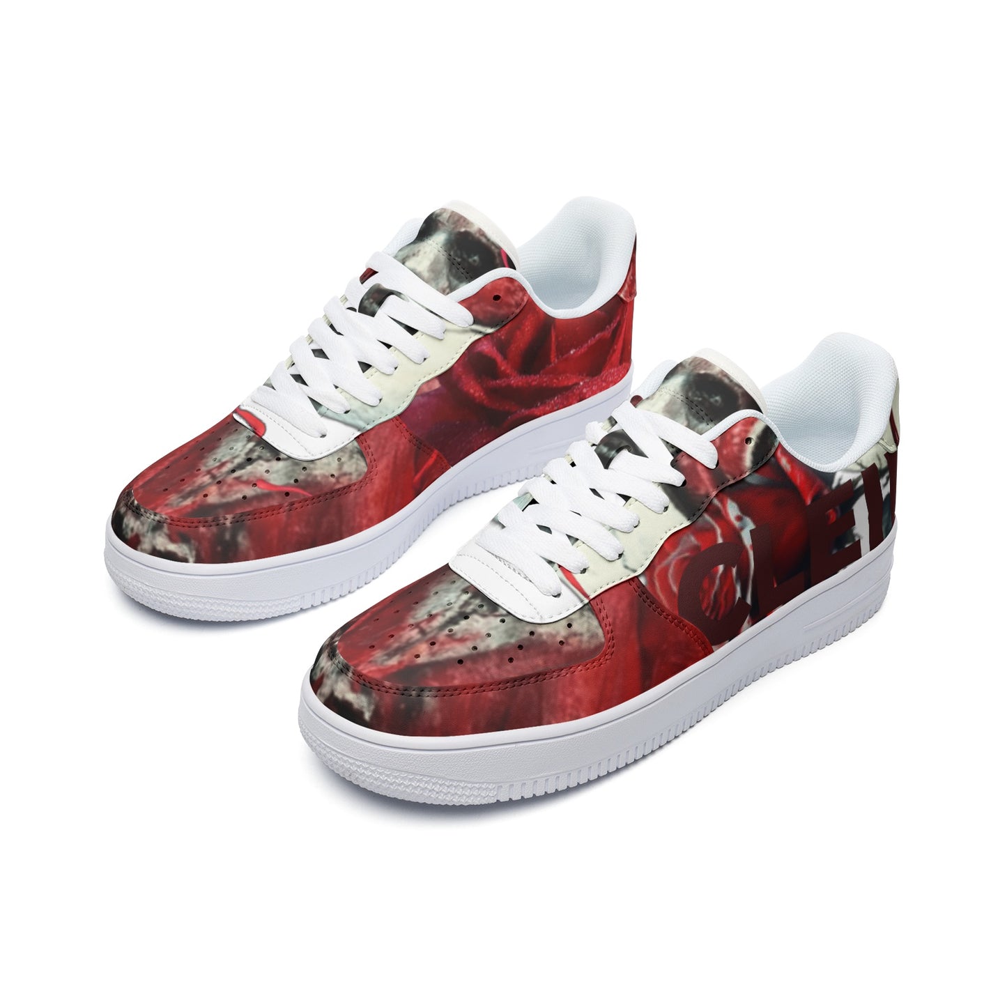 "Bloody Mary"-Unisex Low Top Leather Sneakers