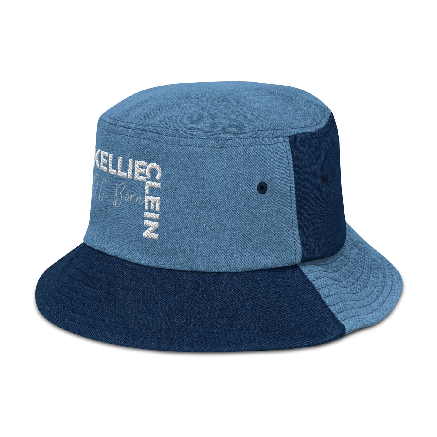 Kelie Clein "D.C Born"-Denim bucket hat