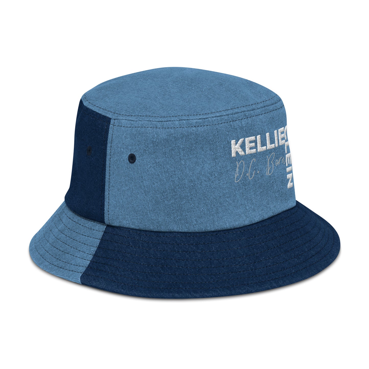 Kelie Clein "D.C Born"-Denim bucket hat