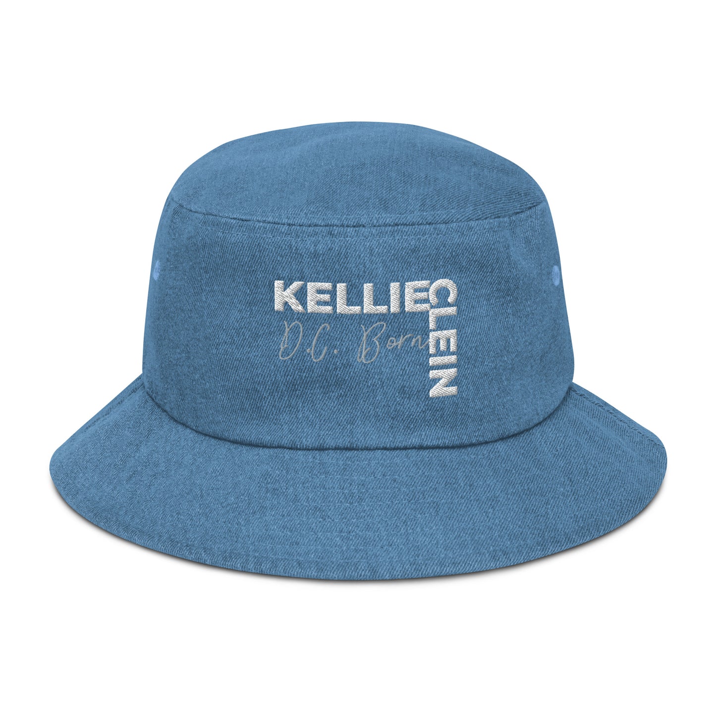 Kelie Clein "D.C Born"-Denim bucket hat