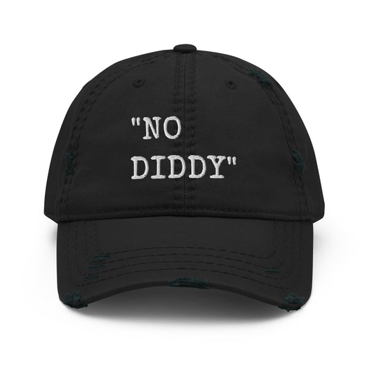Kellie Clein-"No Diddy" Distressed Dad Hat