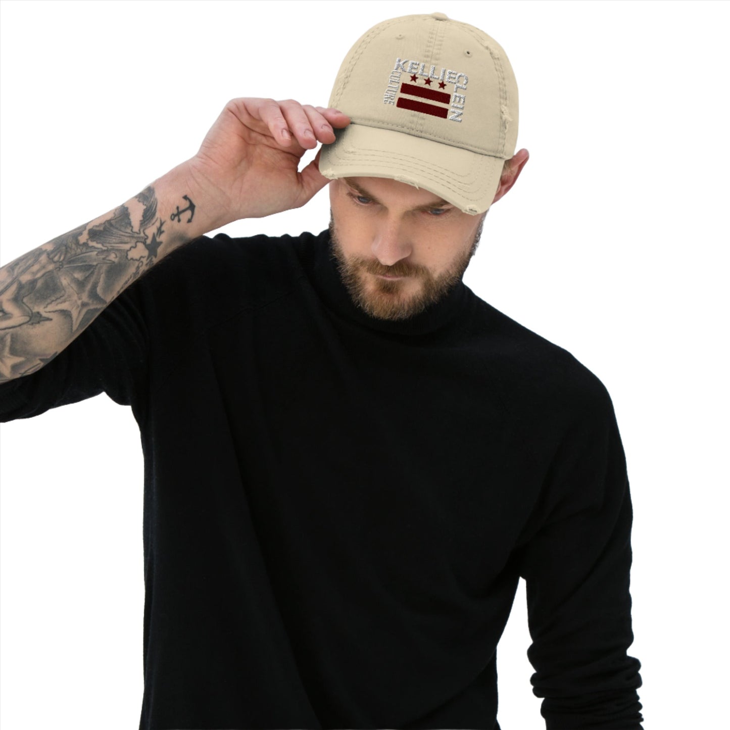 Kellie Clein Culture-Distressed Dad Hat