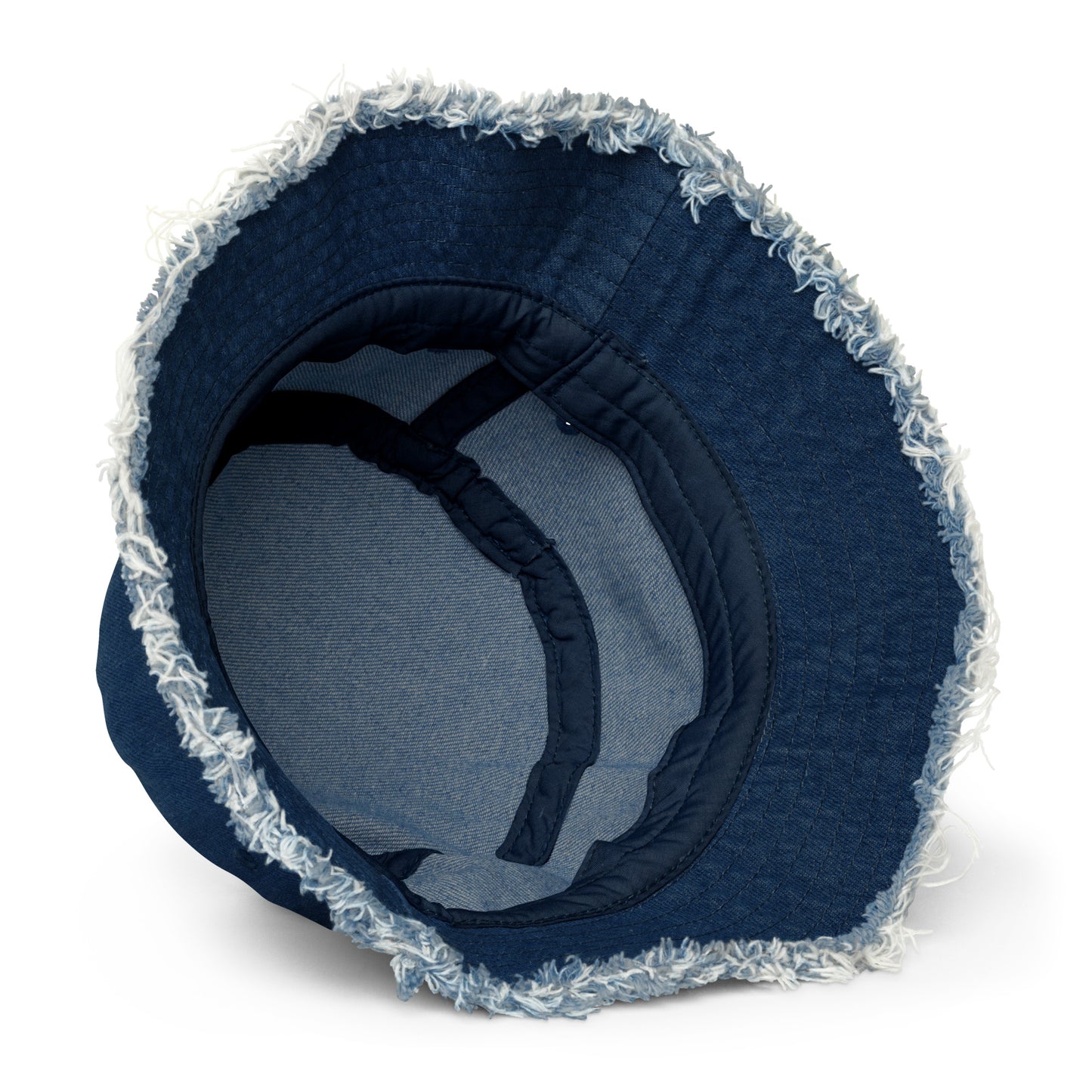 Kellie Clein Culture-Distressed denim bucket hat