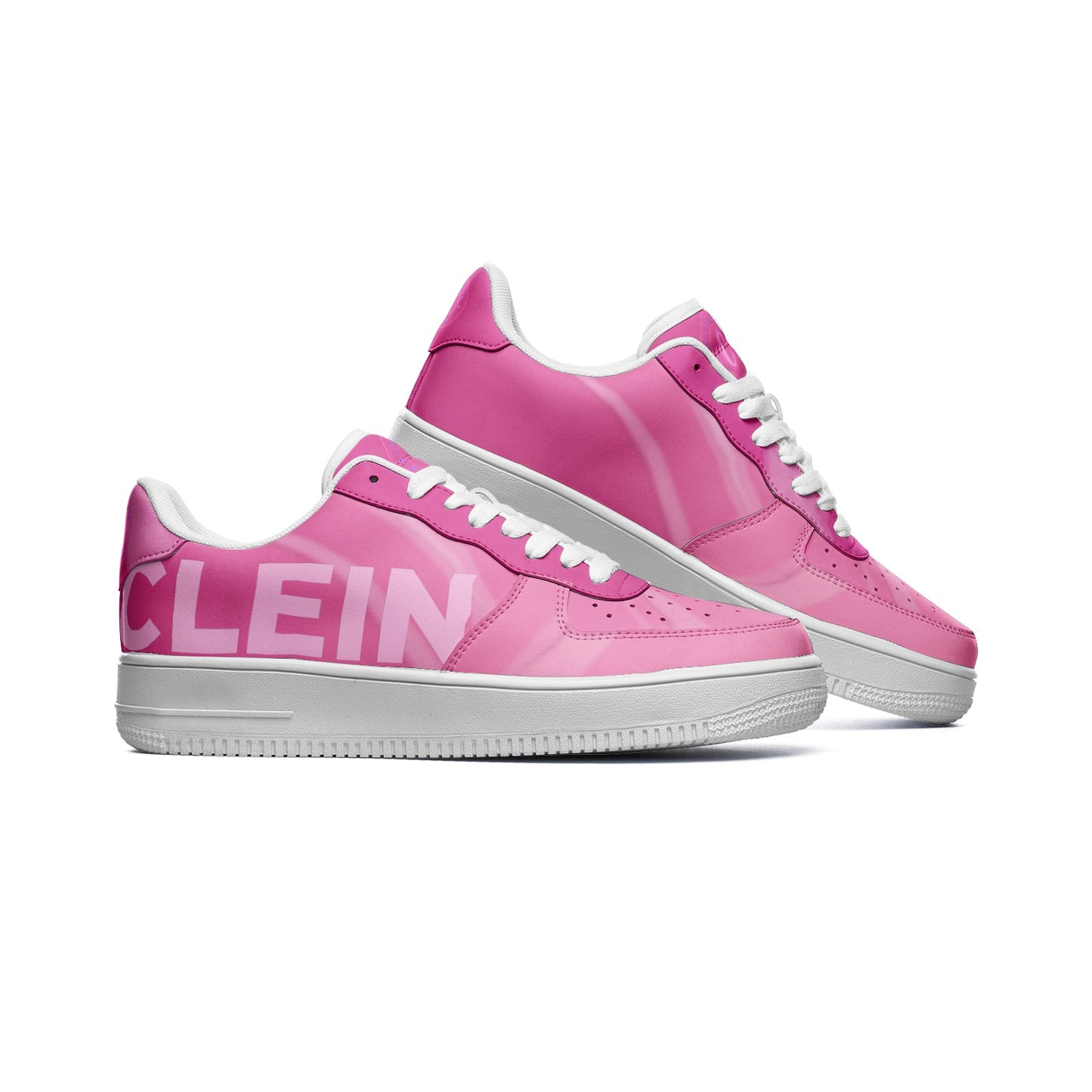 Kellie Clein "Cotton Candy" Unisex Low Top Leather Sneakers