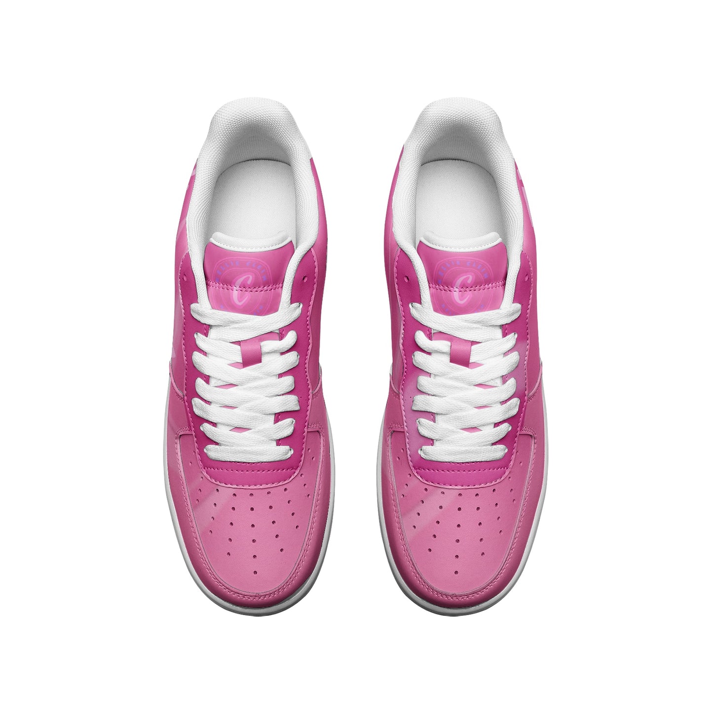 Kellie Clein "Cotton Candy" Unisex Low Top Leather Sneakers