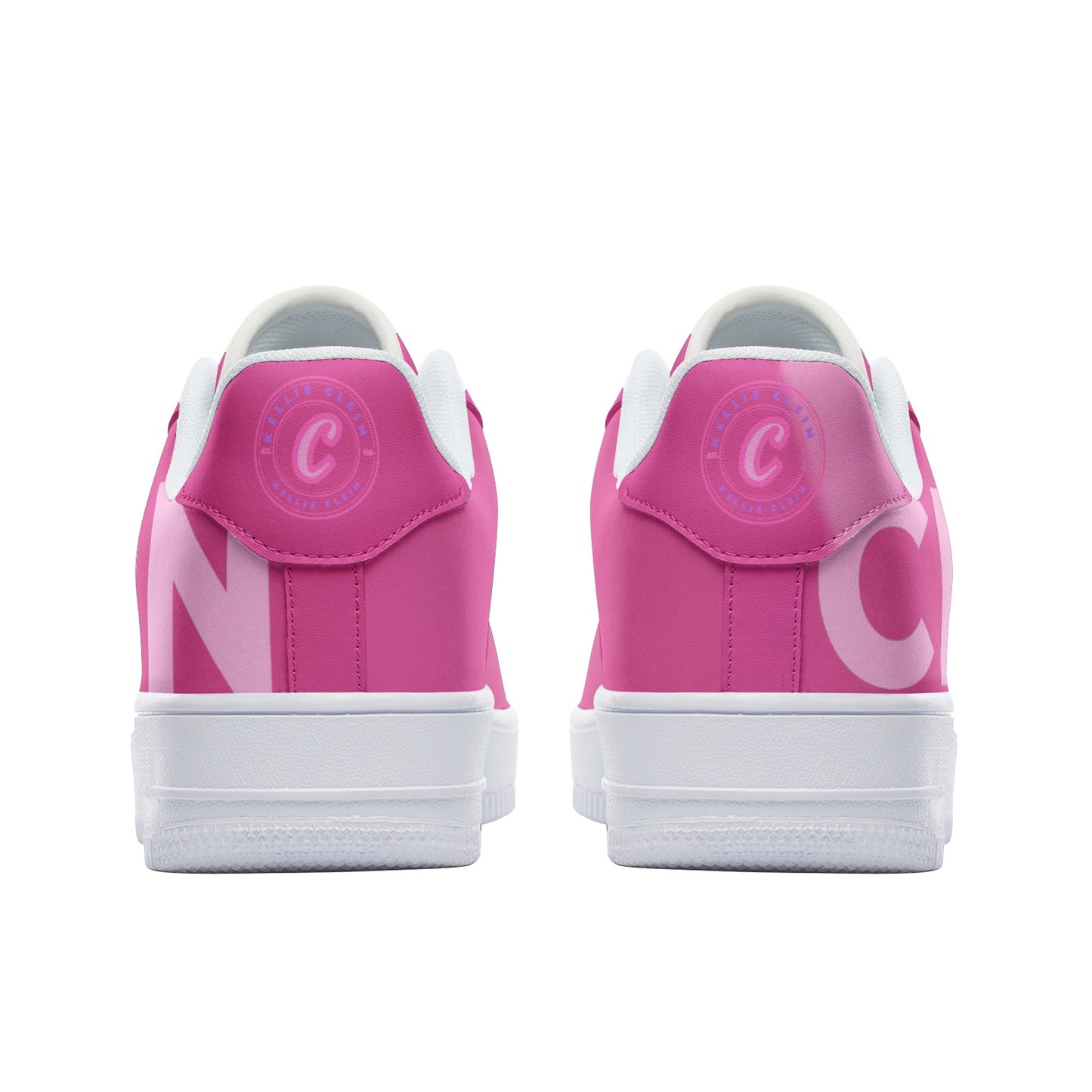 Kellie Clein "Cotton Candy" Unisex Low Top Leather Sneakers