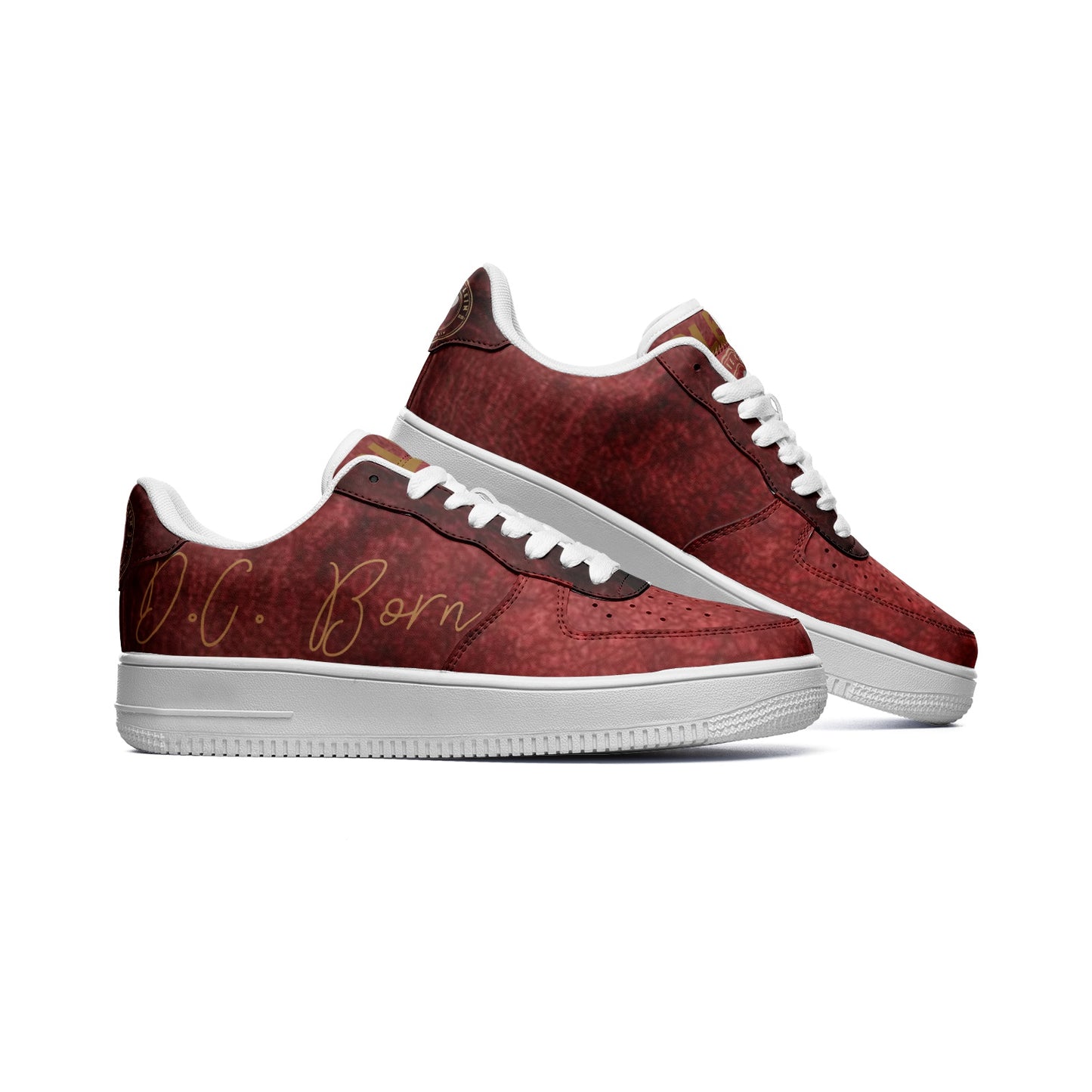 "The Crimson" Unisex Low Top Leather Sneakers