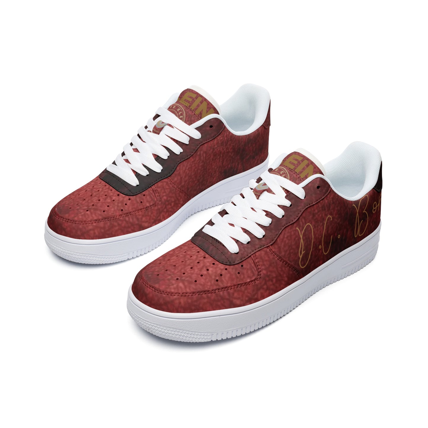 "The Crimson" Unisex Low Top Leather Sneakers