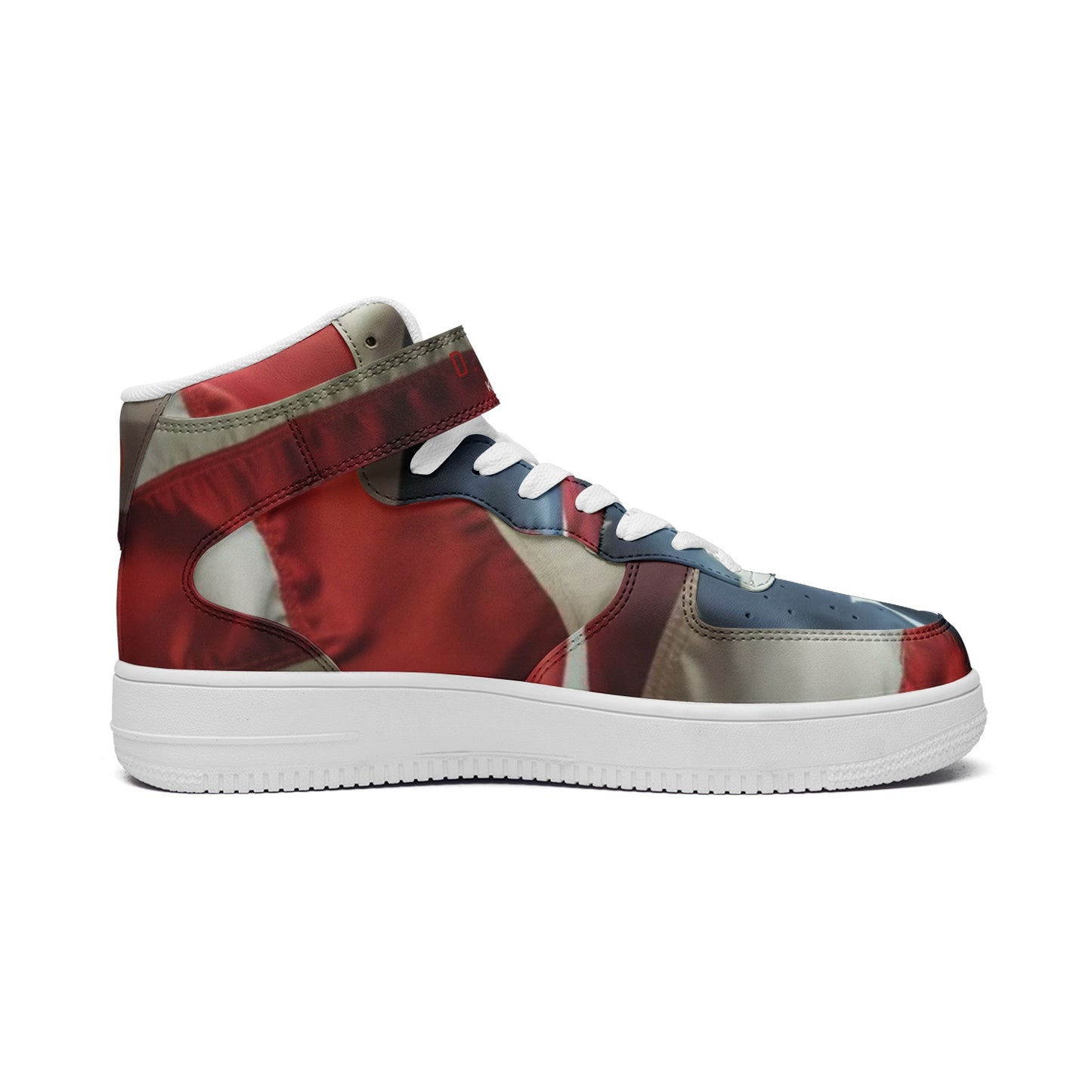 Kellie Clein "Americana"-Unisex high Top Leather Sneakers