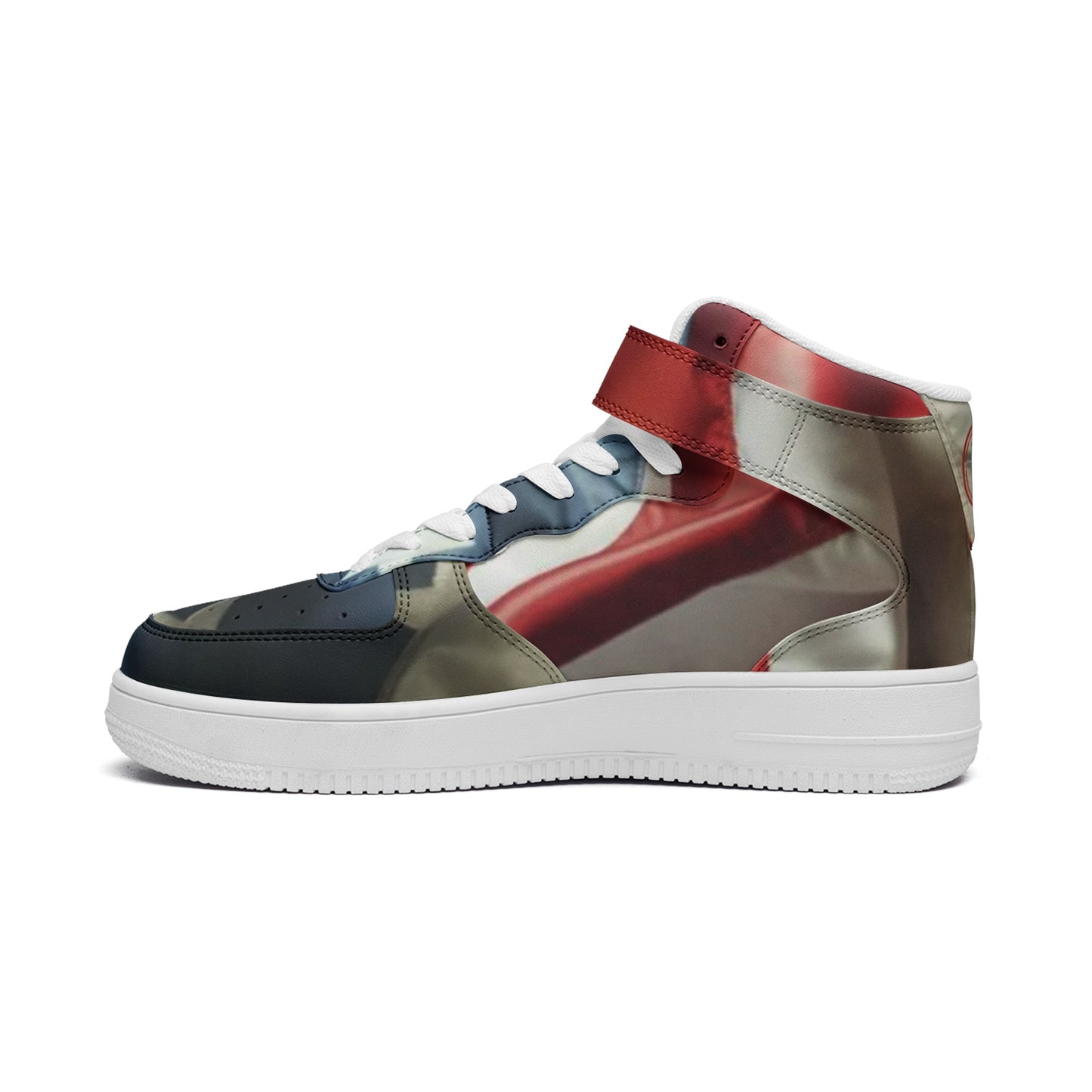 Kellie Clein "Americana"-Unisex high Top Leather Sneakers