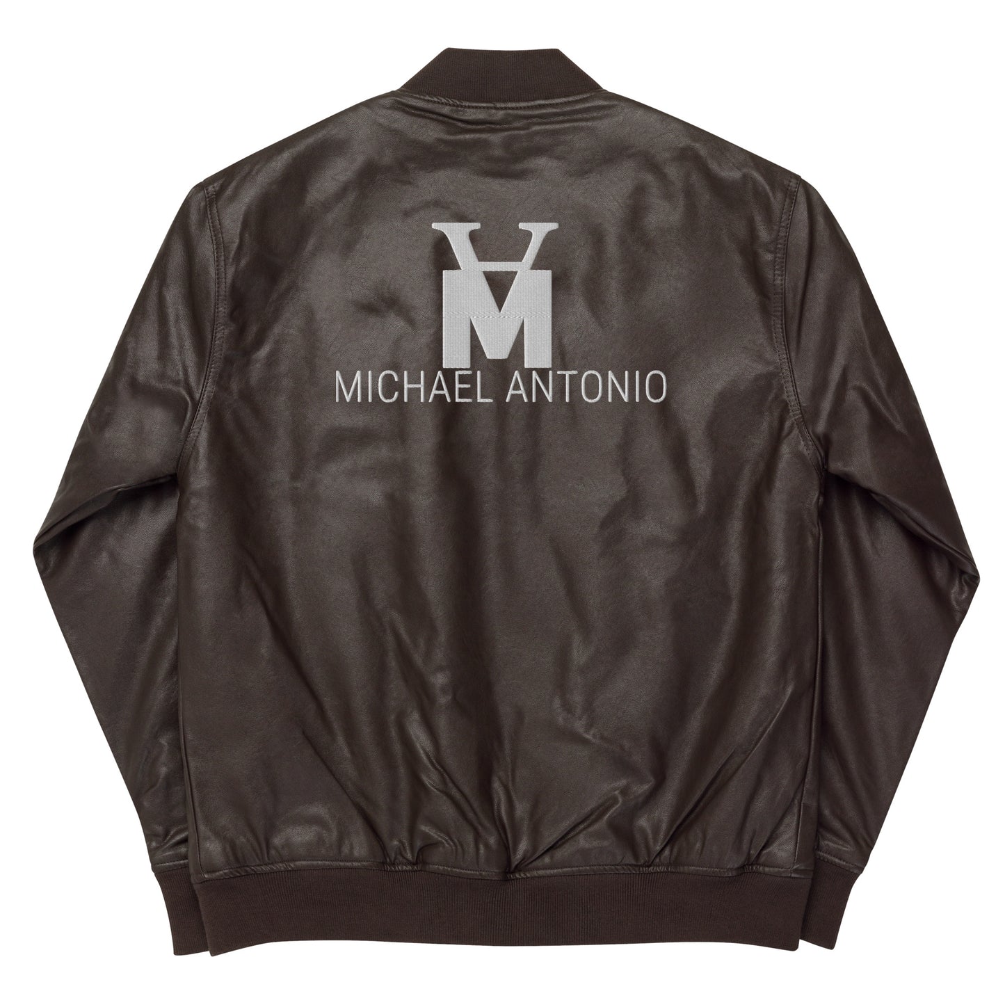 Michael Antonio-Leather Bomber Jacket