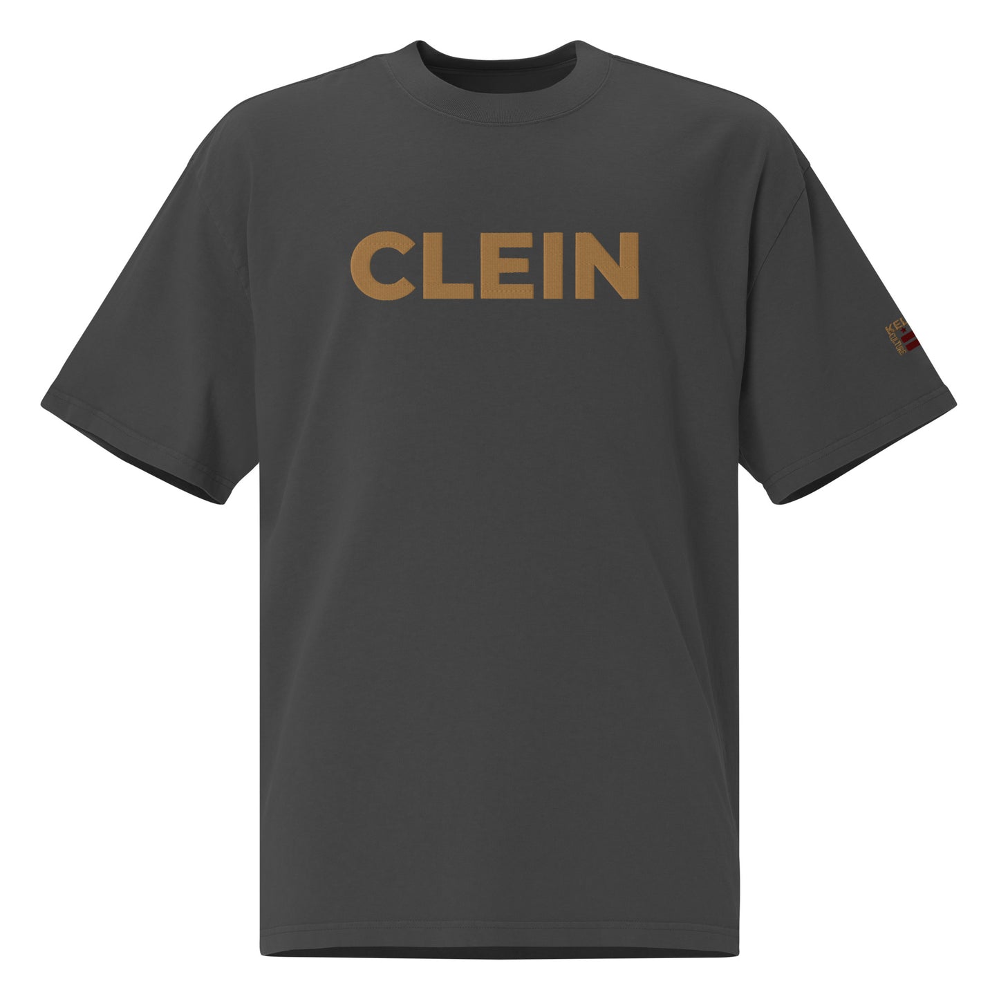 Kellie Clein Classic- Embroidered Oversized faded t-shirt