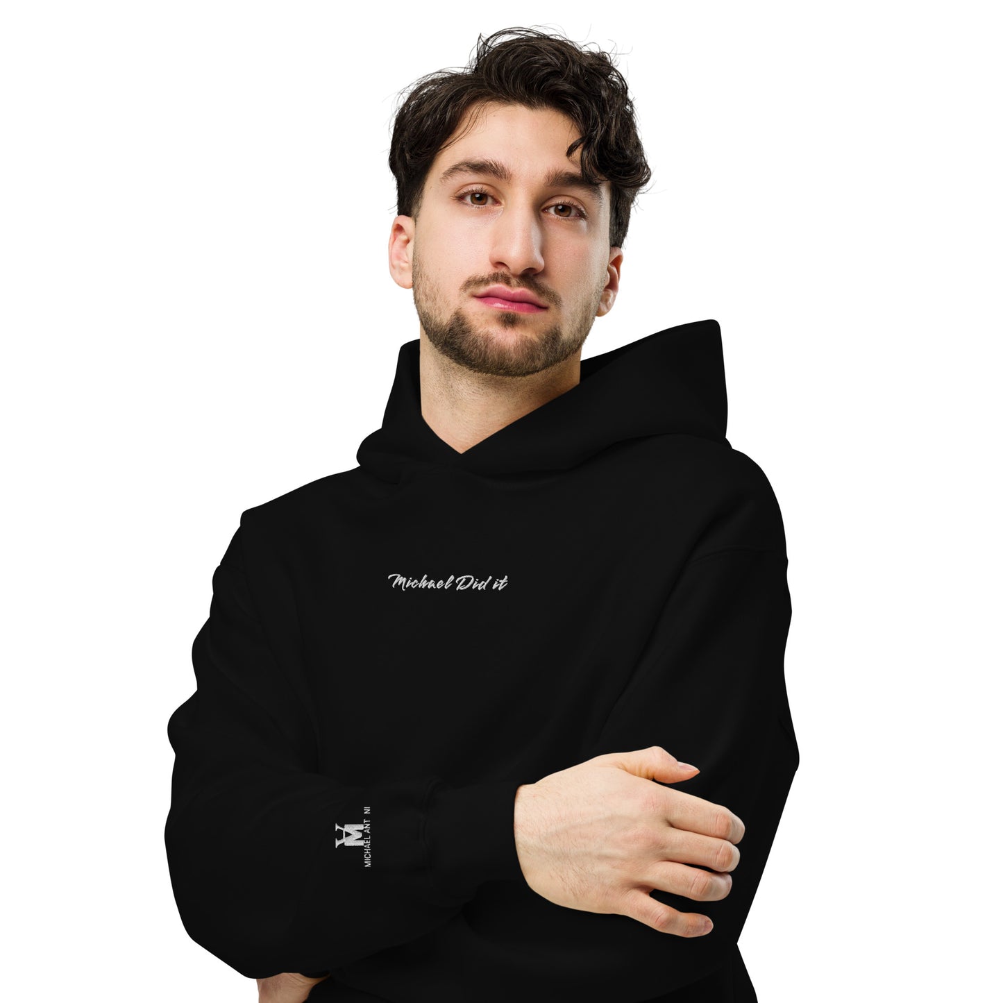 "Michael Did it"- Embroidered  Unisex oversized hoodie