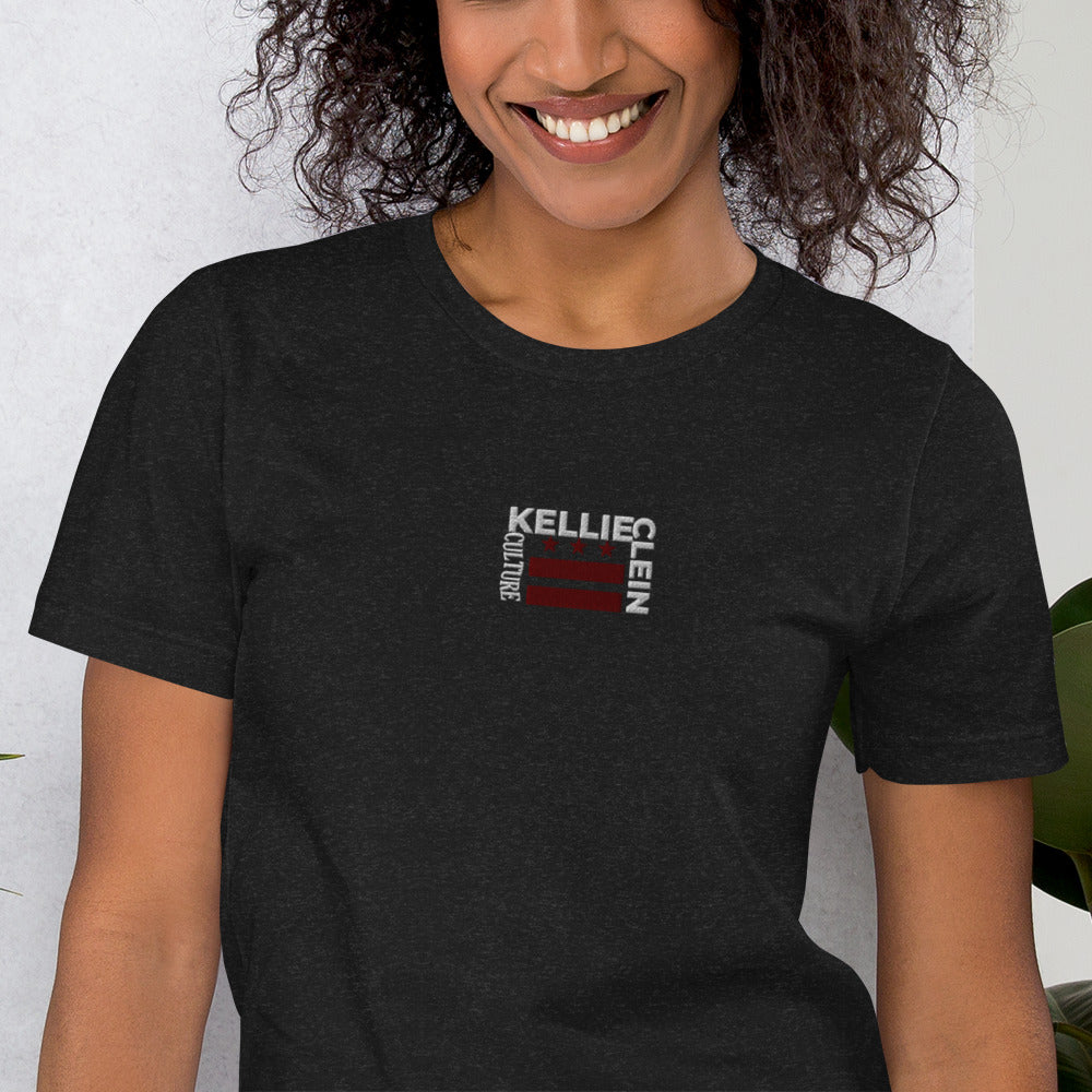 Kellie Clein Culture-Embroidered Unisex t-shirt