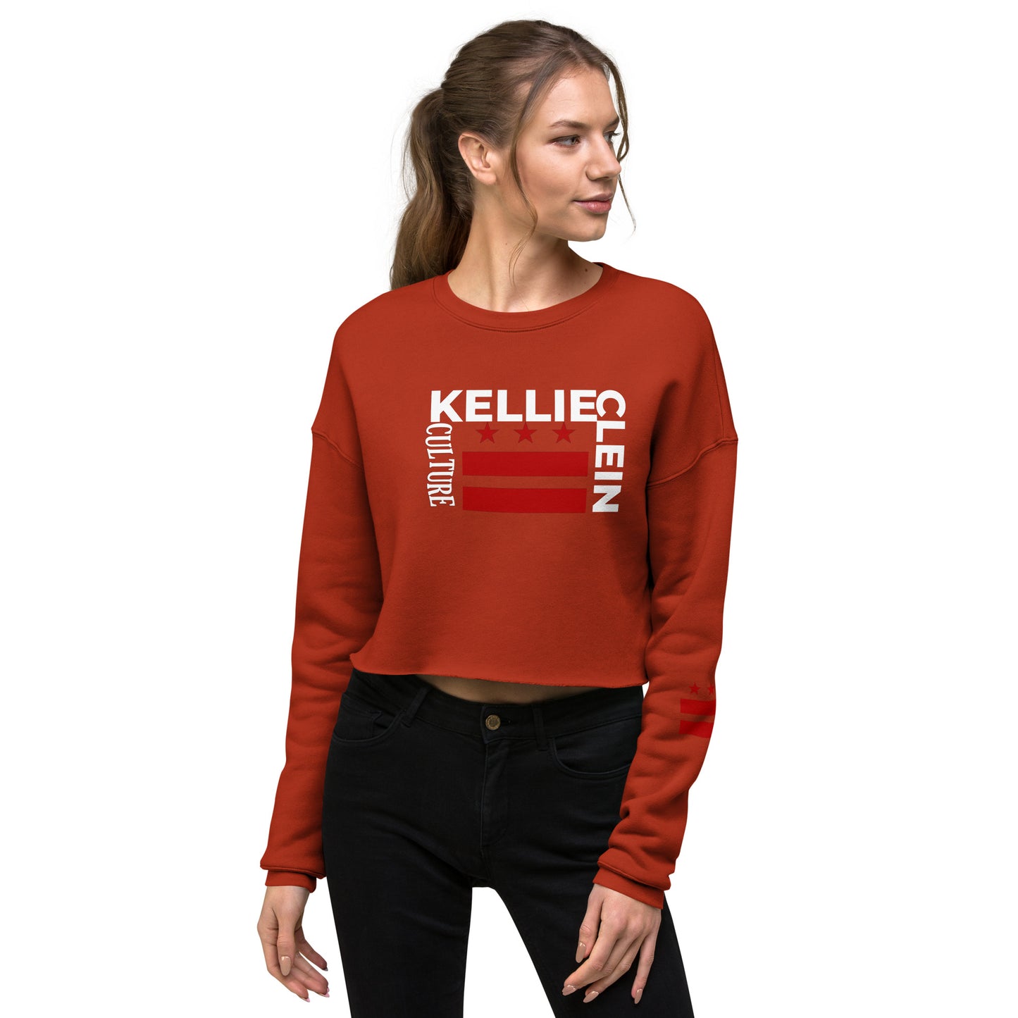 Kellie Clein-Crop Sweatshirt