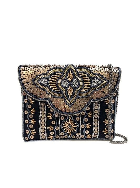 Midnight Dream Beaded Clutch Handbags LMC-103