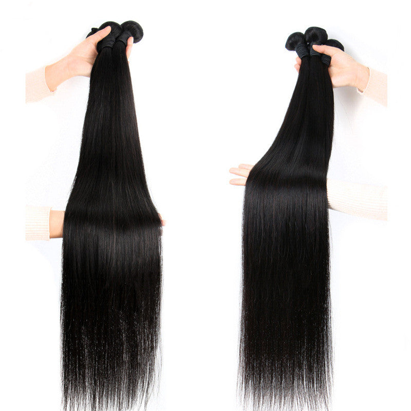 style: E - Reality Wig, Smooth Hair, Straight Hair Tie, Closed Peruvian Hair Tie