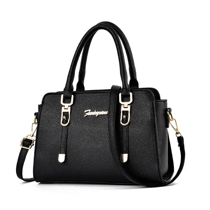 Color: Black, style: No small bags - Fashion Large Capacity Handbag