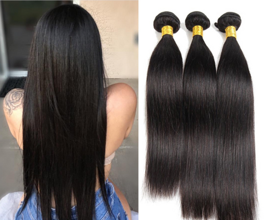 Size: ST 30inch100g - Hair Weave Black Synthetic Hair Straight Hair