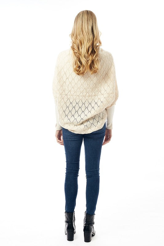 Women's Solid Color Crochet Shrug