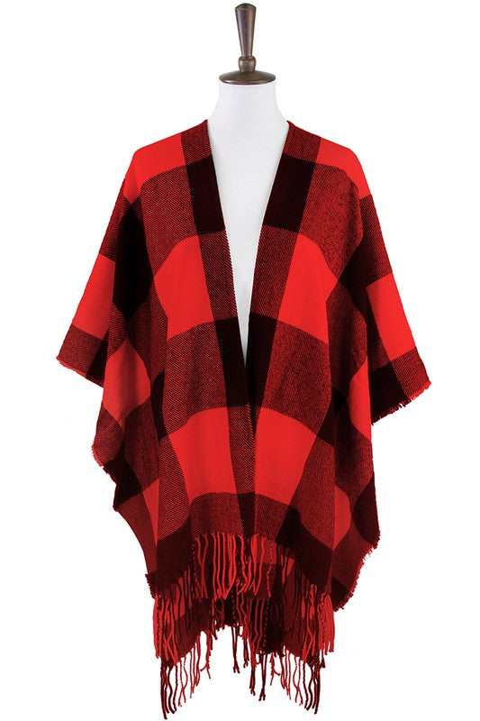 Women's Buffalo Plaid Ruana