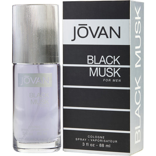 JOVAN BLACK MUSK by Jovan (MEN) - COLOGNE SPRAY 3 OZ