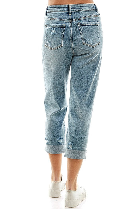 Women's Stretch Roll-up Denim Pant