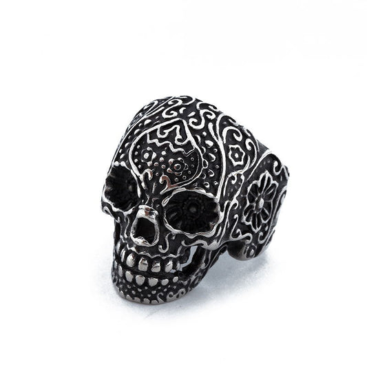 Size: 8, Style: D - Skull Ring Jewelry Fashion Ring