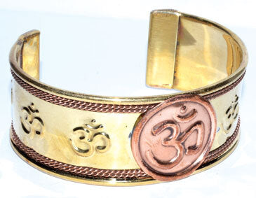 Om copper bracelet