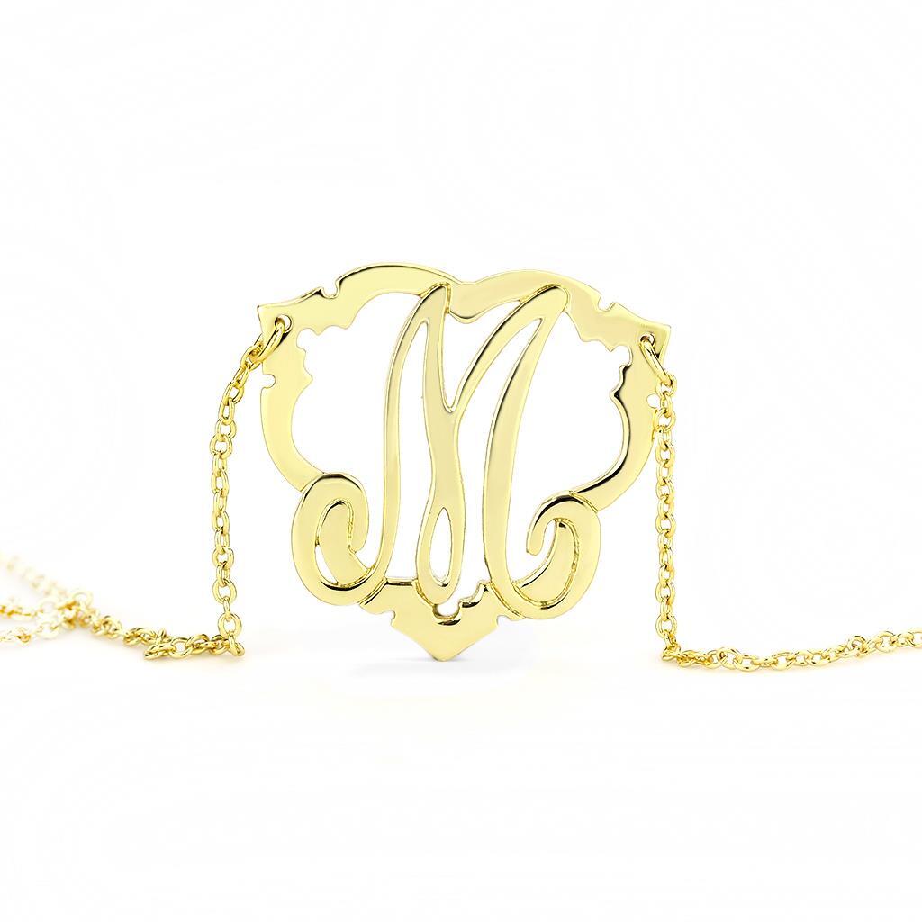 LO4688 - Flash Gold Brass Necklace with No Stone